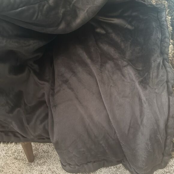 Ballard Design Lush Faux Fur Throw - Picture 3 of 5